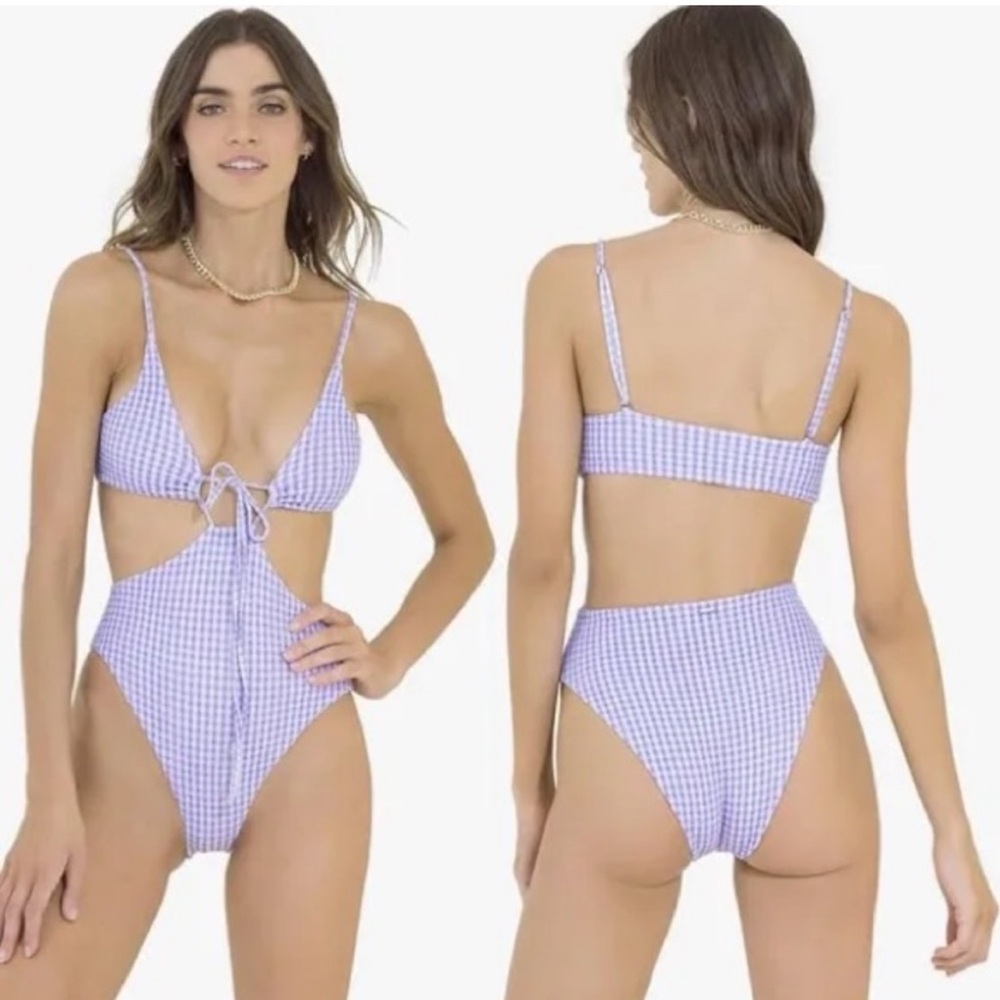 NWT Maaji Gingham Entero Reversible Bikini One piece
